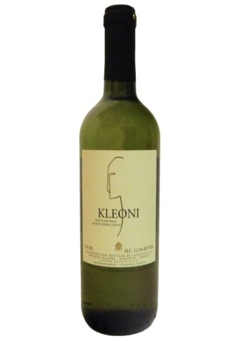 Kleoni White Dry Wine 750ml Lafkiotis - agora greek delicacies