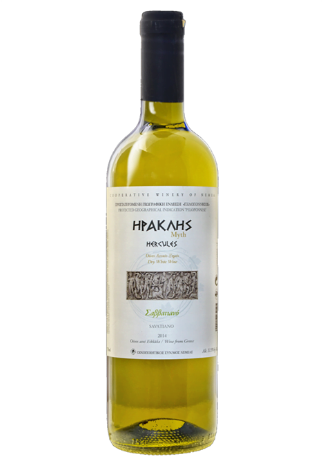 Hercules Savvatiano Dry White Wine 750ml Nemea Cooperative-0