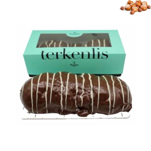 Terkenlis tsoureki - brioche with praline filling and coating 700gr - agora greek delicacies