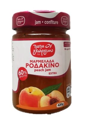 Peach jam 420gr Papageorgiou-0