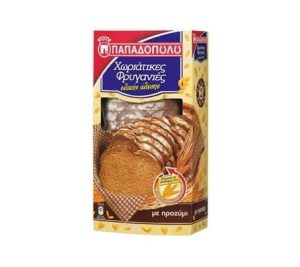 Thin Traditional Wholegrain Rusks - Friganies Horiatikes Olikis Papadopoulou 240gr-0