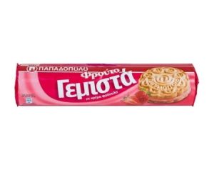 Gemista Strawberry filled Biscuits Papadopoulou 200gr-0