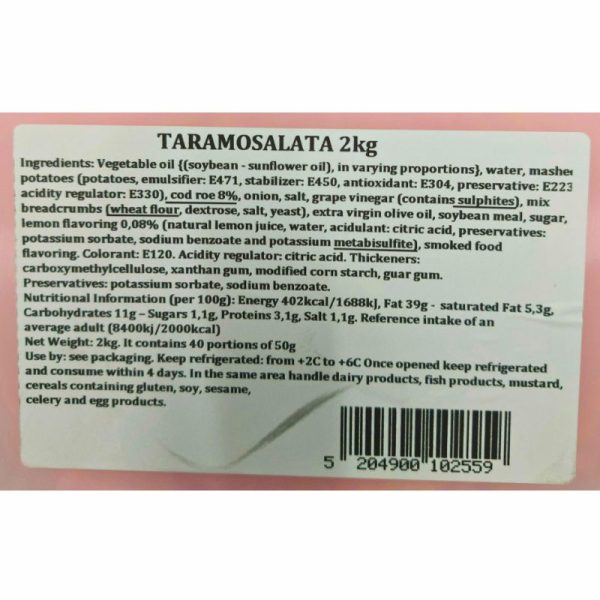 Taramasalata 2kg Alpha Taste - 4 - agora greek delicacies