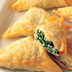 5 x 150gr Spanakopita Triangle Greek Spinach & Feta Pies 1kg