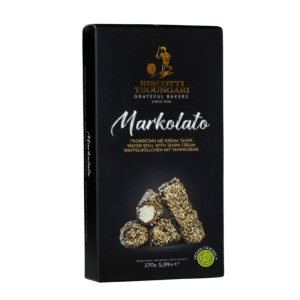 Markolato - Wafer roll with tahini cream 170gr - Biscotti Tsoungari