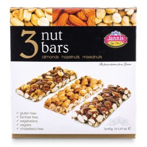 Pasteli Pack - 3 Nut Bars 120g Jannis