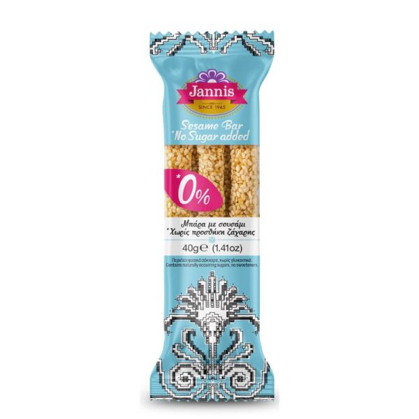 Pasteli - Sesame bar with no added sugar 40g _ Jannis