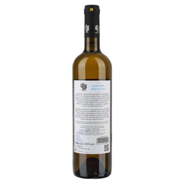 Alepotrypa Assyrtiko White Wine 750ml Domaine Hatzimichalis - back - agora-greek-delicacies