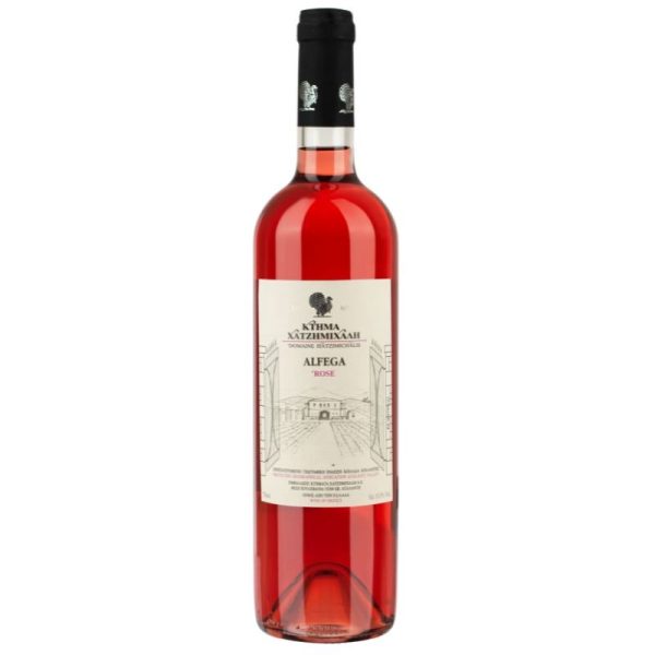 Alfega Rosé Wine 750ml Domaine Hatzimichalis - agora-greek-delicacies