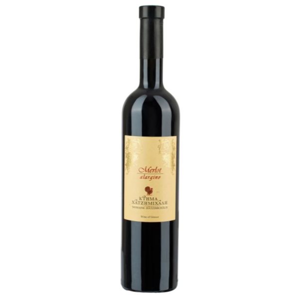 Merlot Alargino Red Wine 750ml Domaine Hatzimichalis - agora-greek-delicacies