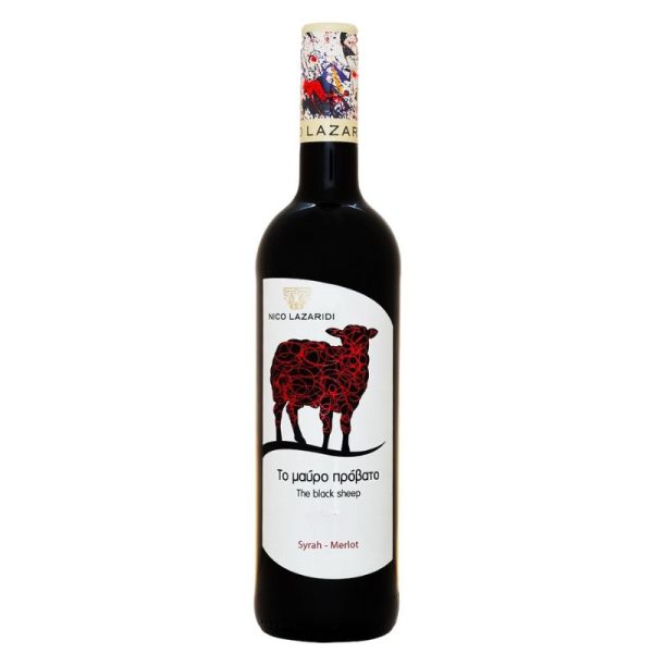 The Black Sheep Red wine 750ml Nico Lazaridi - agora-greek-delicacies