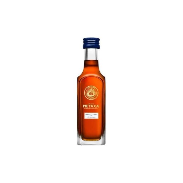 Metaxa 12_ Star Brandy Miniature 50ml agora greek delicacies