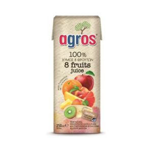 Agros Natural 8 Fruit Juice 250ml - agora-greek-delicacies