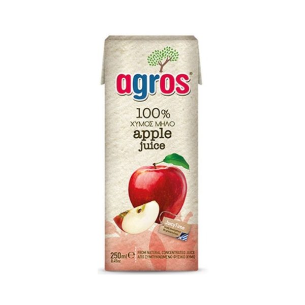 Agros Natural Apple Juice 250ml - agora greek delicacies