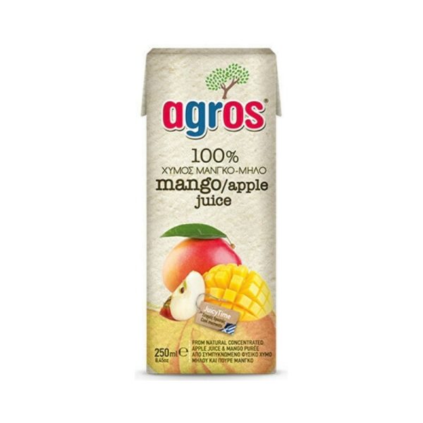 Agros Natural Mango Apple Juice 250ml agora greek delicacies