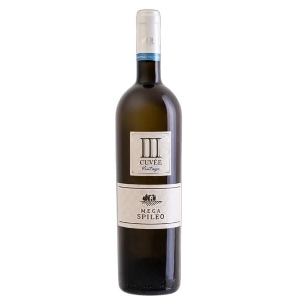 Cuvee III Dry White Wine 750ml Cavino Mega Spileo - agoragreekdelicacies