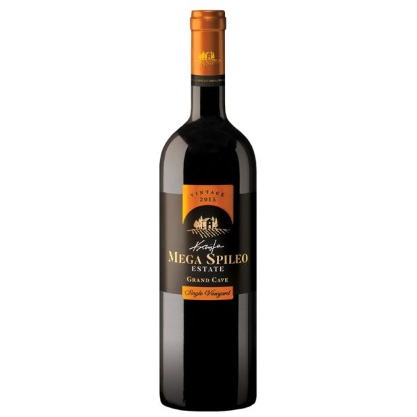 Estate Mavrodaphne Mavro Kalavritino Dry Red Wine 750ml Mega Spileo - agora greek delicacies