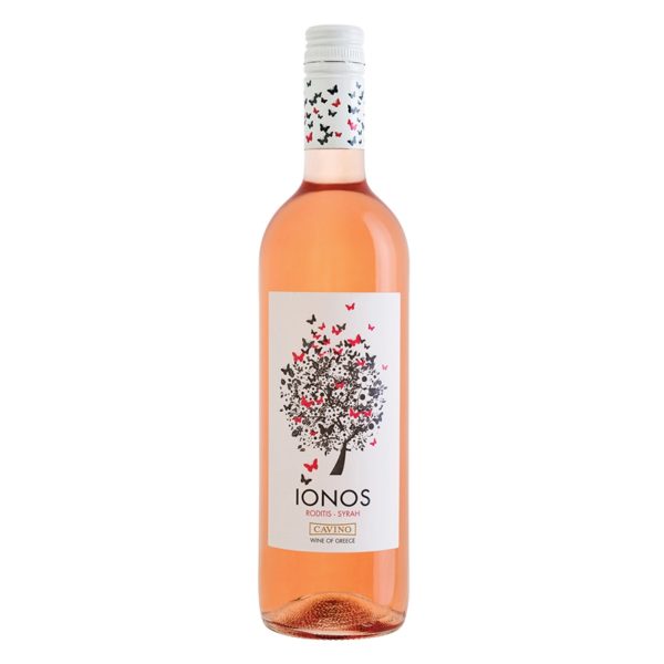 Ionos Dry Rose Wine Syrah - Roditis 750ml Cavino - agoragreekdelicacies