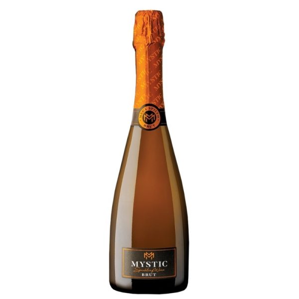 Mystic Brut Spakling White Wine 750ml Mega Spileo - agora greek delicacies