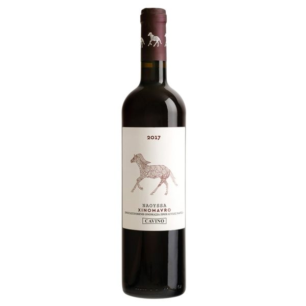 Naousa PDO Dry Red Wine Xinomavro 750ml Cavino - agoragreekdelicacies