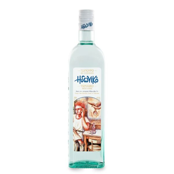 Idoniko Tsipouro with anise 700ml Costa Lazaridi - agora greek delicacies