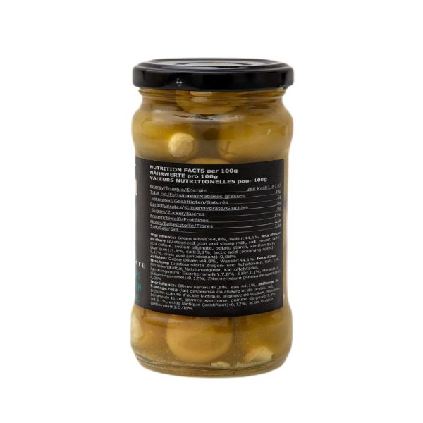 Green Olives Stuffed with Feta 314ml Sardis Estate - Elea - agora greek delicacies - 2