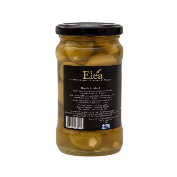 Green Olives Stuffed with Feta 314ml Sardis Estate - Elea - agora greek delicacies - 3